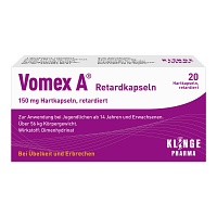 VOMEX A Retardkapseln - 20Stk - Für den Flug