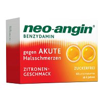 NEO-ANGIN Benzydamin akute Halsschmerzen Zitrone - 40Stk - tu-was-du-liebst
