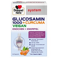 DOPPELHERZ Glucosamin 1000+Curcuma vegan syst.Kps. - 60Stk - Muskeln, Knochen & Bewegungsapparat