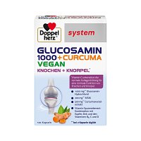 DOPPELHERZ Glucosamin 1000+Curcuma vegan syst.Kps.