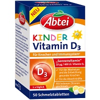 ABTEI Kinder Vitamin D3 Schmelztabletten - 50Stk - Abtei®