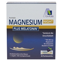 MAGNESIUM NIGHT plus 1 mg Melatonin Direktsticks - 30Stk - Beruhigung & Schlaf