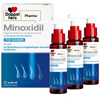 MINOXIDIL DoppelherzPhar.50mg/ml Lsg.Anw.Haut Mann - 3X60ml - Haut, Haare & Nägel