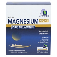 MAGNESIUM NIGHT plus 1 mg Melatonin Direktsticks - 60Stk - Beruhigung & Schlaf