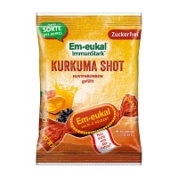 EM-EUKAL Bonbons Kurkuma-Shot gefüllt zuckerfrei - 75g - Em-Eukal®