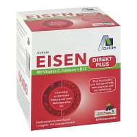 EISEN DIREKT plus Vitamin C+Folsäure+B12 Pulver - 60Stk - Stärkung Immunsystem