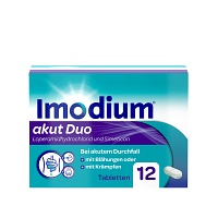 IMODIUM akut Duo 2 mg/125 mg Tabletten - 12Stk - Magen, Darm & Leber