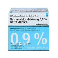 NATRIUMCHLORID-Lösung 0,9% Deltamedica Luer-Lo Pl. - 20X10ml