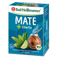 BAD HEILBRUNNER Mate & Limette Tee Filterbeutel - 15X1.8g - Kräuter Tee