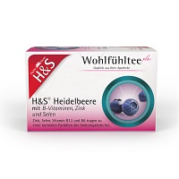 H&S Heidelbeere m.B-Vitaminen Zink und Selen Fbtl. - 20X2.5g - Wohlfühltee