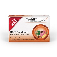 H&S Sanddorn m.Vitamin C und Selen Filterbeutel - 20X2.5g - Wohlfühltee