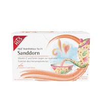 H&S Sanddorn m.Vitamin C und Selen Filterbeutel - 20X2.5g - Wohlfühltee