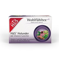 H&S Holunder m.Vitamin C und Zink Filterbeutel - 20X2.5g - Wohlfühltee