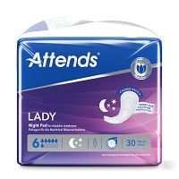 ATTENDS Lady Night Pad 6 - 4X30Stk
