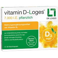 VITAMIN D-LOGES 7.000 I.E. pflanzlich Wochendepot - 30Stk - vitamin D-Loges