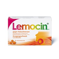 LEMOCIN gegen Halsschmerzen Orangengeschmack Lut. - 24Stk