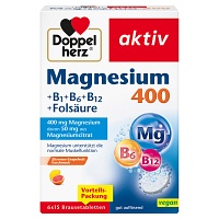 DOPPELHERZ Magnesium 400+B1+B6+B12+Folsäure BTA - 6X15Stk - Mineralstoffe & Vitamine