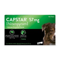 CAPSTAR 57 mg Tabletten f.große Hunde - 1Stk - Zecken, Flöhe & Co.