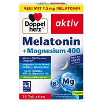 DOPPELHERZ Melatonin+Magnesium 400 Tabletten - 30Stk - Gedächtnis, Nerven & Beruhigung