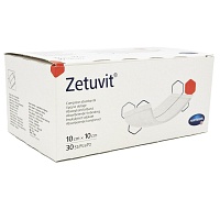 ZETUVIT Saugkompressen unsteril 10x10 cm - 30Stk