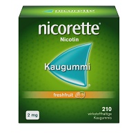 NICORETTE Kaugummi 2 mg freshfruit - 210Stk - Raucherentwöhnung