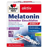 DOPPELHERZ Melatonin DIRECT Schneller Einschlafen - 20Stk - Gedächtnis, Nerven & Beruhigung