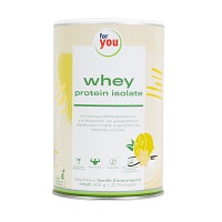FOR YOU whey protein isolate Vanille-Zitronenquark - 600g - Abnehmpulver