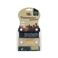 MÜCKENSCHUTZ Armband Blätter grau - 1Stk
