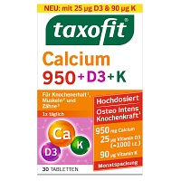 TAXOFIT Calcium 950+D3+K Tabletten - 30Stk