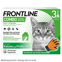 FRONTLINE Combo Spot on Katze Lsg.z.Auft.a.Haut - 3Stk - Frontline® gegen Zecken & Parasiten