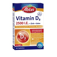 ABTEI Vitamin D3 2500 I.E. Tabletten Titandioxidfr - 42Stk - Abtei®