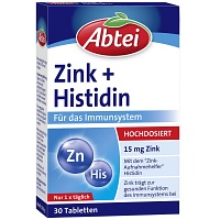 ABTEI Zink+Histidin Tabletten Titandioxidfrei - 30Stk - Abtei®