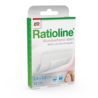 RATIOLINE Wundverband 3,8x3,8 cm steril