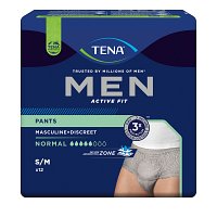 TENA MEN Act.Fit Inkontinenz Pants norm.S/M grau - 12Stk - Inkontinenz