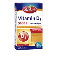 ABTEI Vitamin D3 5600 I.E. Wochendepot Tabl.TF - 12Stk - Abtei®