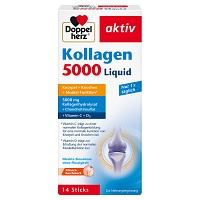 DOPPELHERZ Kollagen 5000 Liquid Sticks - 14X10ml - Haut, Haare & Nägel