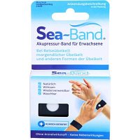 SEA-BAND Akupressurband f.Erwachsene schwarz - 2Stk