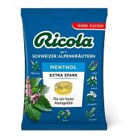 RICOLA o.Z.Beutel Menthol extra stark Bonbons - 75g