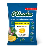 RICOLA o.Z.Beutel Menthol-Zitrone extra stark Bon. - 75g