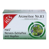H&S Nerven- und Schlaftee mit Hopfen Filterbeutel - 20X1.5g