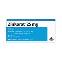 ZINKOROT 25 mg Tabletten - 20Stk - Abwehrkräfte