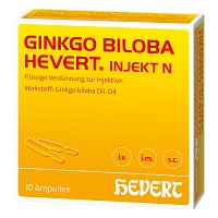 GINKGO BILOBA HEVERT injekt N Ampullen - 10Stk