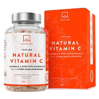 AAVALABS Vitamin C Acerola Camu-Camu Hagebutte Kps - 180Stk - Vegan