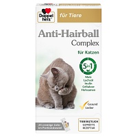 DOPPELHERZ für Tiere Anti-Hairball Complex Katzen - 25X10g - für Tiere