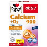 DOPPELHERZ Calcium 900+D3 Tabletten - 80Stk - Muskeln, Knochen & Bewegungsapparat