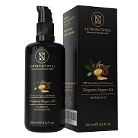 SATIN NATUREL Bio Arganöl Haare kaltgepresst - 200ml - Hautpflege