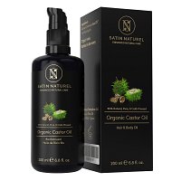 SATIN NATUREL Bio Rizinusöl kaltgepresst Haare - 200ml - Hautpflege