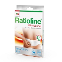 RATIOLINE Wärmegürtel Rückenbereich 10,5x115 cm - 3Stk - Wärme