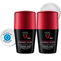 VICHY HOMME Deo Roll-on Antitranspirant 96h DP - 2X50ml