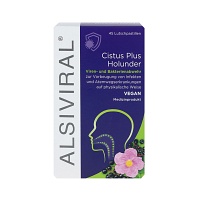 ALSIVIRAL Cistus Plus Holunder Lutschpastillen - 45Stk